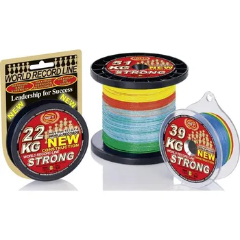 Pletená šňůra WFT NEW KG Strong - Multicolor - 300m 0,32mm 51kg