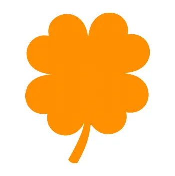 Samolepící dekorace Čtyřlístek 002 pravá (06 - oranžová) SAMOLEPKA NA AUTO, NÁLEPKA, FÓLIE, POLEP, TUNING, VLASTNÍ TEXT, TISK, AUTOSAMOLEPKY.cz, POLEPY, OBRÁZEK, LOGO, 3D STICKERS