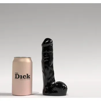 Anální kolík Dildo The Dick TD02 Richard černé, realistické dildo 18,5 x 4 cm