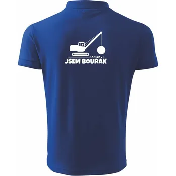 Pánská košile Jsem bourák - Polokošile pánská Pique Polo 203 - 4XL ( Královská modrá )