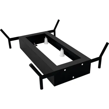 Polysan REDUTA konstrukce pro vanu 150x75 cm, černá mat, 72830B