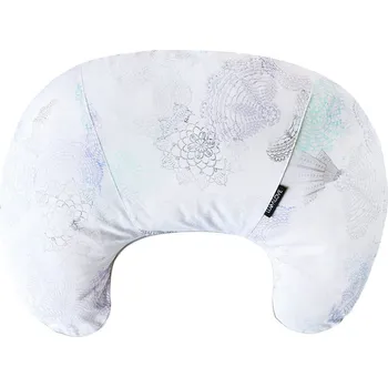 Kojící polštář Lullalove Náhradní potah na kojící polštář BOHO Modro Šedý