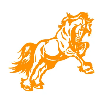 Samolepící dekorace Kůň 055 pravá (06 - oranžová) SAMOLEPKA NA AUTO, NÁLEPKA, FÓLIE, POLEP, TUNING, VLASTNÍ TEXT, TISK, AUTOSAMOLEPKY.cz, POLEPY, OBRÁZEK, LOGO, 3D STICKERS