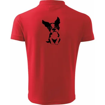 Pánská košile Bostonský teriér - Polokošile pánská Pique Polo 203 - XL ( Červená )