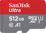 paměťová karta SanDisk Ultra MicroSDXC 512 GB Class 10 UHS-I + adaptér (SDSQUA4-512G-GN6MA)