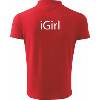 Pánská košile iGirl - Polokošile pánská Pique Polo 203 - 3XL ( Červená )