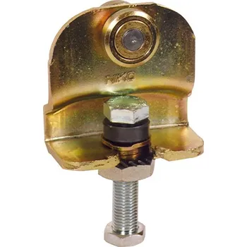 Garážová vrata vozík jednokolečkový pro posuvná a skládací vrata - kladka jednoduchá horizontálně otočná do profilu 30 x 28 x 1,75 mm pro odsuvná nebo skládací vrata a dveře, nosnost 30 kg