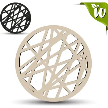 Podtácek Dřevěný podtácek - KRUH 1 Barva: černá