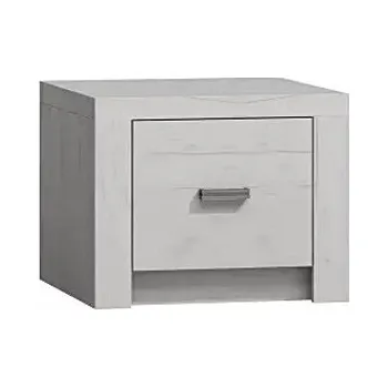 Jídelní stůl Eoshop Noční stolek DIAPOSILANNI I-24 jasan bílý (Provedení: Pravé otvírání dvířek)