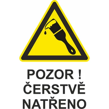 Výměnná tabulka - POZOR! Čerstvě natřeno plast 1mm 300x200 mm