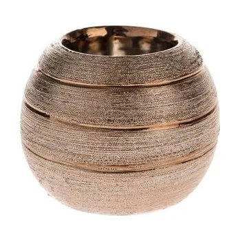 Svícen Keramický svícen - měděný 8,5 cm