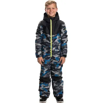 Chlapecká zimní kombinéza 686 Shazam One Piece Strata Blue Camo Cblk  XS