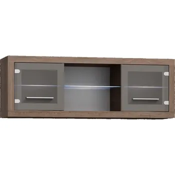 Knihovna Eoshop Závěsná vitrína SEVAG S-15 (Barva dřeva: Santana-tmava)