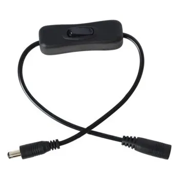 LED páska Kabel s vypínačem a konektory 5,5 x 2,1mm, 2x 15cm