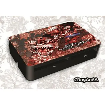 Čtečka paměťových karet ED HARDY Tattoo Card Reader Allover 2 - Red