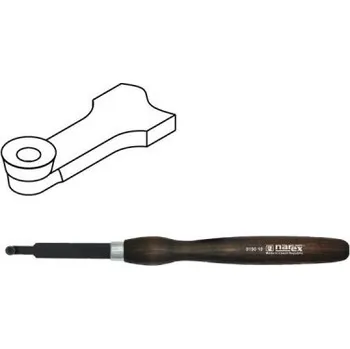 Sada nářadí Narex Bystřice 819012 - Dláto na soustružení dřeva STRUH 105x345mm radiusový pr. 12mm