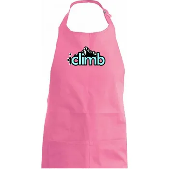 Kuchyňská zástěra Iclimb - Dámská zástěra na vaření - Univerzální velikost ( Růžová )