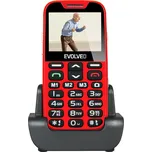 EVOLVEO EasyPhone EG, mobilní telefon pro seniory s nabíjecím stojánkem (černá barva)