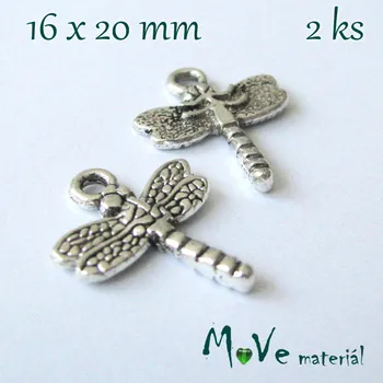 Přívěsek Přívěsek VÁŽKA 16x20mm, 2ks