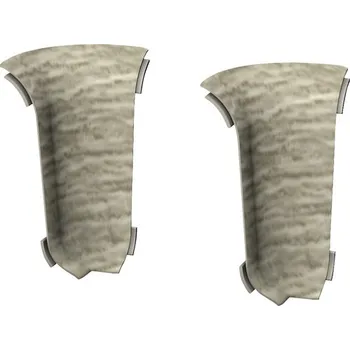 soklová lišta Kouty 2 ks ke kanálkové liště dub barbate