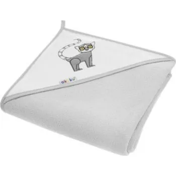 Dětská osuška 100x100 Akuku šedá lemur