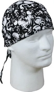 Šátek Rothco Headwrap s lebkami černý uni