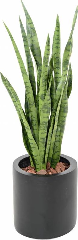 Luxusní umělá rostlina Sansevieria zelená, 85cm