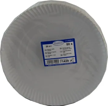 Jednorázové nádobí WIMEX Papírový talíř hluboký 29 cm 50 ks
