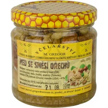 Med se směsí ořechů Gregor 230 g