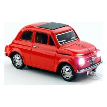 Myš CLICK CAR MOUSE Fiat 500 Oldtimer Red (USB Wired)