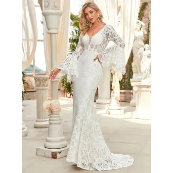 Dámské šaty Ever Pretty ivory svatební šaty 90380 celokrajkové Velikost: M / 38 / 06 / 10