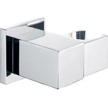 Držák sprchy polohovací hranatý, pochromovaná mosaz CB466Q