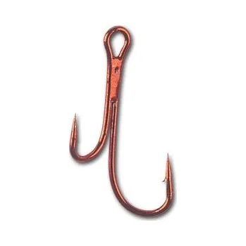 Rybářský háček Saenger dvojháček Ryder červený 1/0, 5 ks-1945100