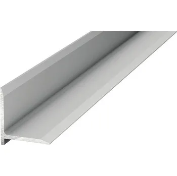 Stavební profil Ukončovací profil nástěnný 13,1x13,1mm/1m stříbrný