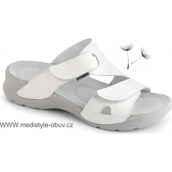 Dámská zdravotní obuv MEDISTYLE KIVI 2K-T11 pantofel bílý, bílá - 40
