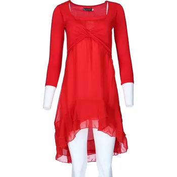 Dámské šaty A.C Belle 1251 šaty/109715 barva: červená, velikost: M