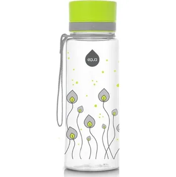 Láhev Plastová láhev EQUA 600 ml Vzor: Green Leaves