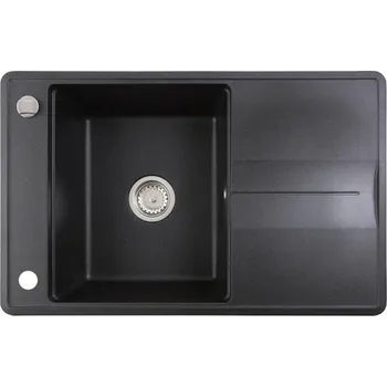Granitový dřez Dřez metalická černá SINK ESTELA 50 B-TQ