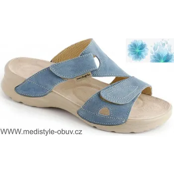 Dámská zdravotní obuv MEDISTYLE KIVI 2K-T19 pantofel modrý, modrá - 40