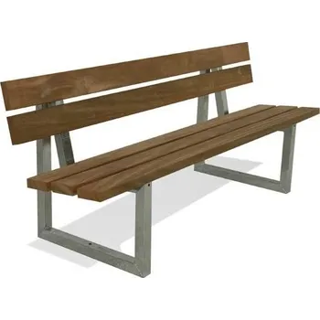 Zahradní lavice HTI Lavička Porta KA-K1020 Délka latí: 1500 mm, Typ ukotvení: klasické (šrouby), Barva konstrukce: hnědá komaxit (RAL 8017)