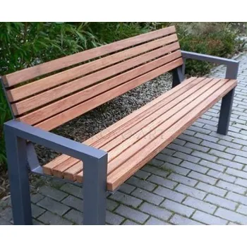 Zahradní lavice HTI Lavička Doni KA-K1017 Délka latí: 1500 mm, Typ ukotvení: klasické (šrouby), Barva konstrukce: hnědá komaxit (RAL 8017)