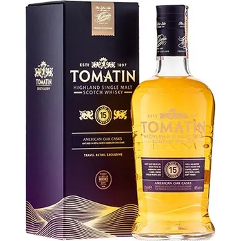 Whisky Tomatin 15 let American Oak Casks 0,7 l