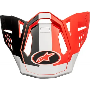 Helma na motorku kšilt pro přilby SUPERTECH S-M10 ANGEL, ALPINESTARS (červená/černá/bílá)