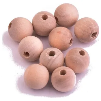 Dětské navlékací korálky Dřevěné korálky nelakované Velikost: 12 mm, 10ks