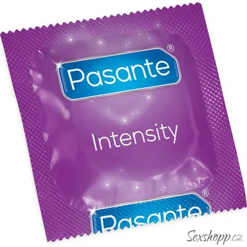 Kondom Kondomy na váhu - Pasante Ribs & Dots Intensity - vroubkovaný, 10 g