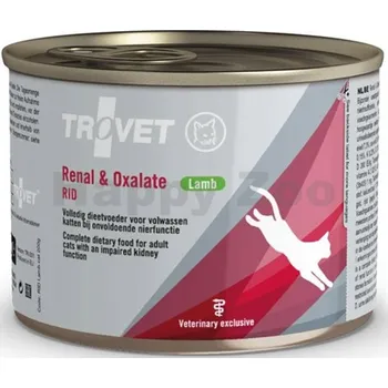 TROVET Feline RID Adult Renal & Oxalate Lamb 200 g Krmivo pro kočku TROVET Feline RID Adult Renal & Oxalate Lamb 200 g
