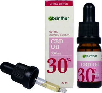 Absinther Broad Spectrum MCT CBD olej 30% 3000 mg 10 ml