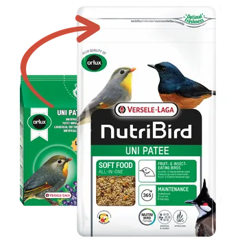 Krmivo pro ptáka VERSELE-LAGA NutriBird UNI PATEE 1 kg kompletní krmivo s nízkým obsahem železa