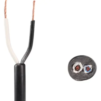 elektrický kabel Kabel 2x0,75, bílá/černá, metráž