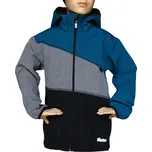 Fantom BUNDA SOFTSHELL TROJBAREVNÁ-ČERNO TMAVĚ ŠEDÝ MELÍR PETROLEJ 164